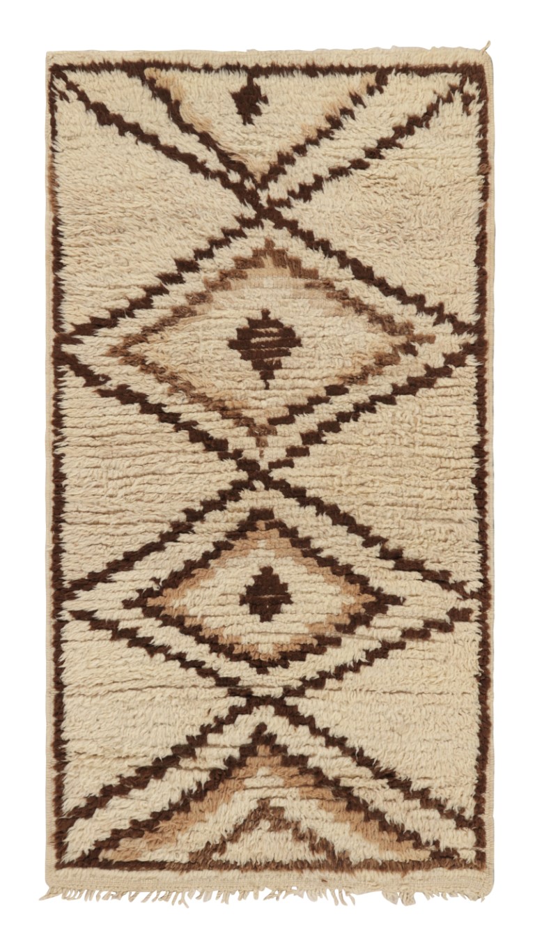 Vintage Moroccan Geometric Rug