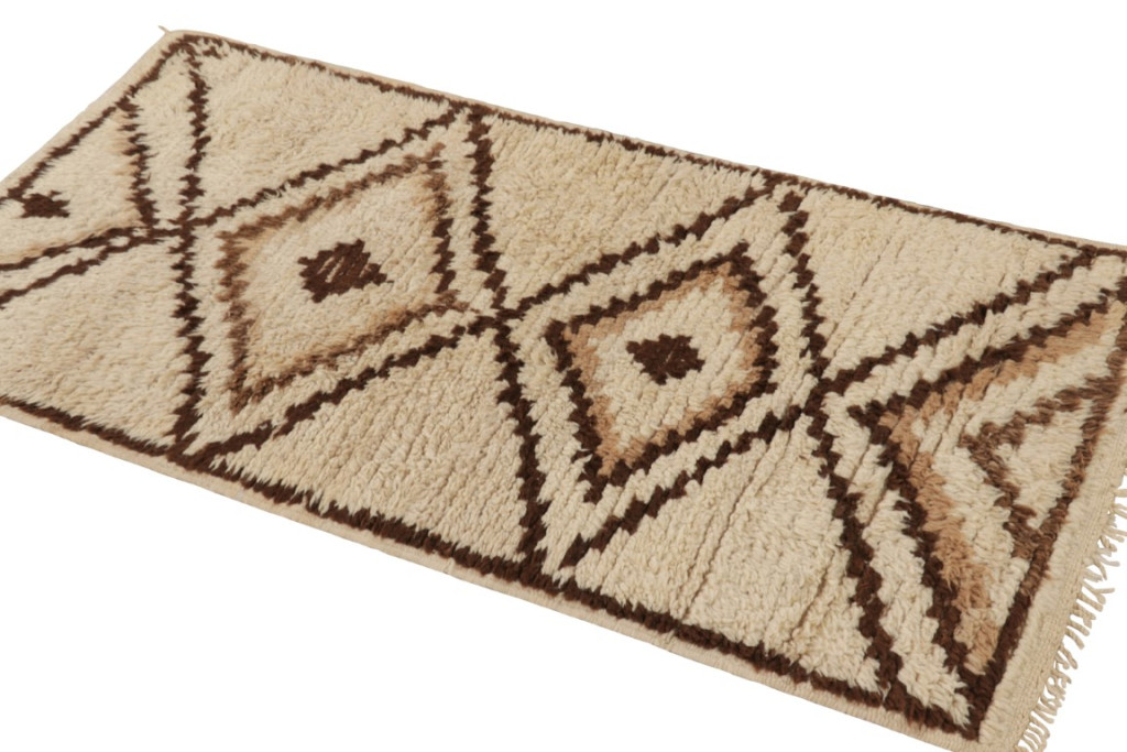 Vintage Moroccan Geometric Rug