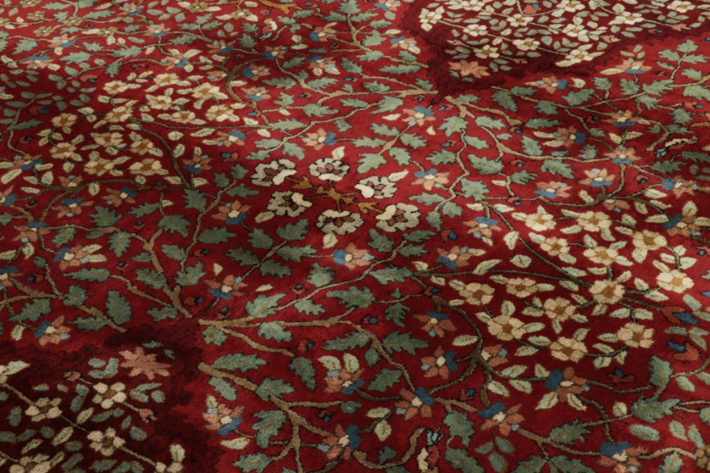Antique German Tetex Floral Runner