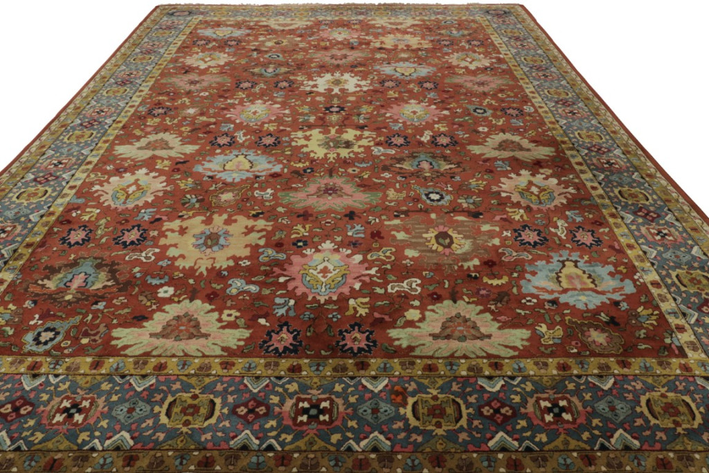 Antique German Tetex Floral Rug