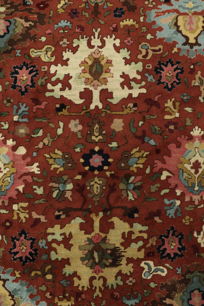 Antique German Tetex Floral Rug