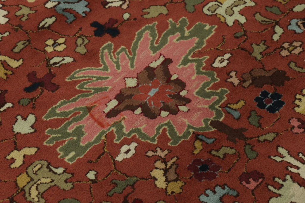 Antique German Tetex Floral Rug