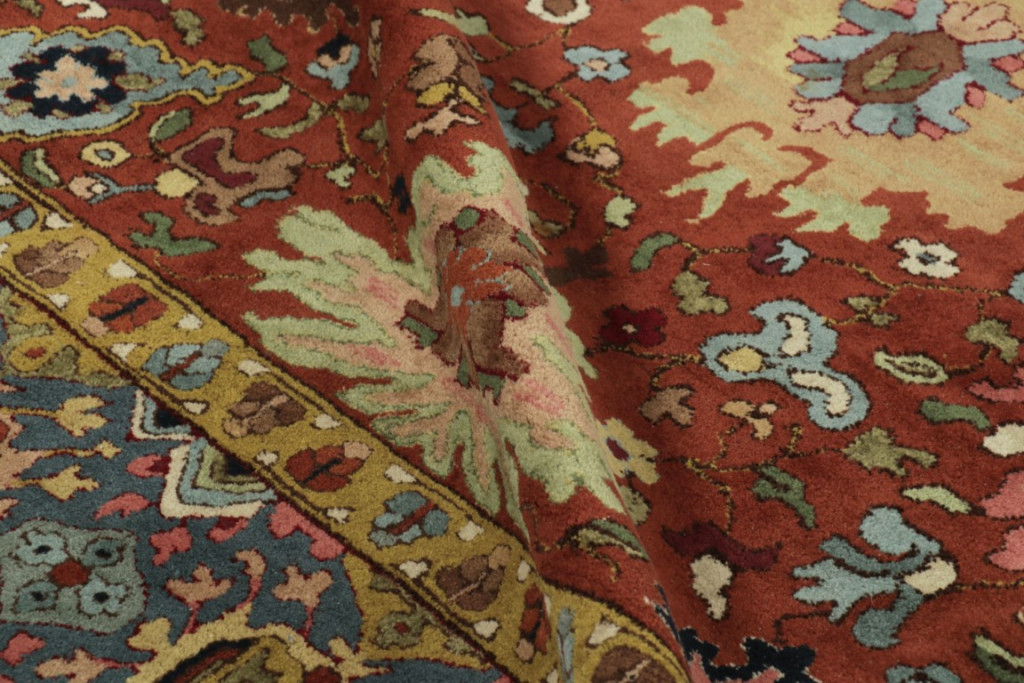 Antique German Tetex Floral Rug