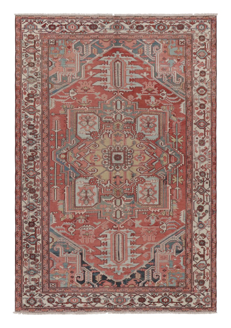 Antique Persian Heriz Medallion Rug