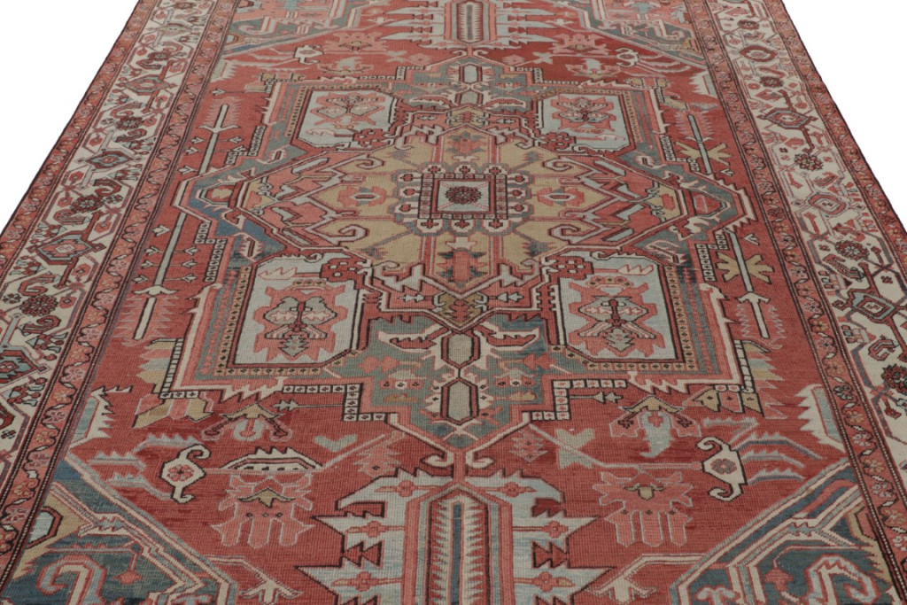 Antique Persian Heriz Medallion Rug