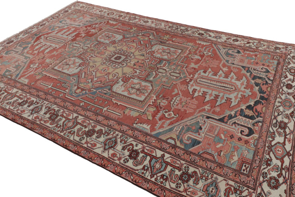 Antique Persian Heriz Medallion Rug