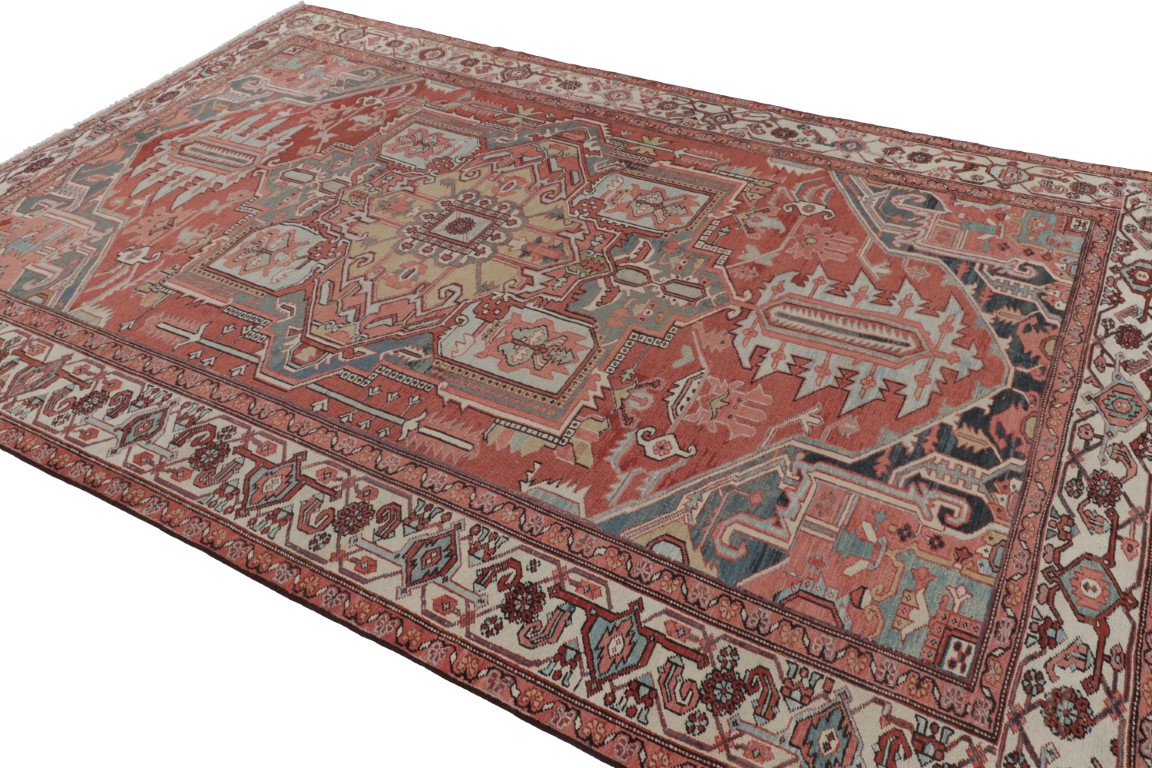 Antique Persian Heriz Medallion Rug