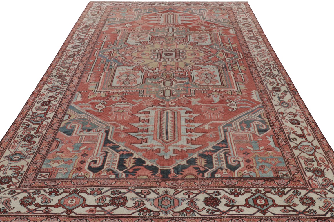 Antique Persian Heriz Medallion Rug