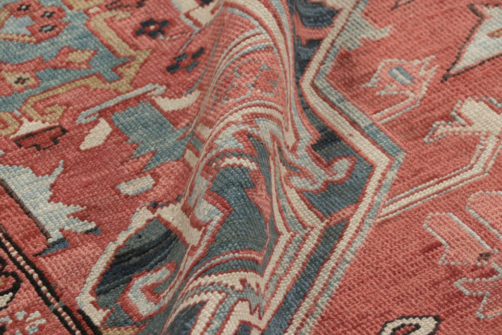 Antique Persian Heriz Medallion Rug