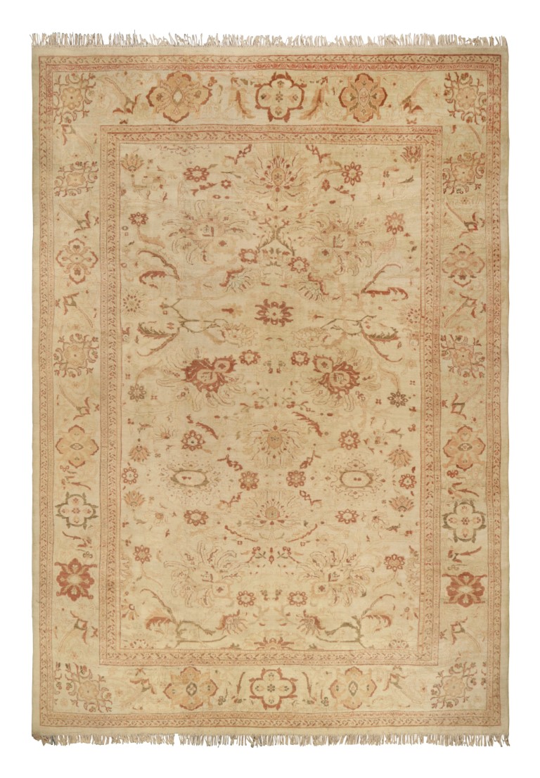 Oversized Antique Persian Sultanabad Floral Rug