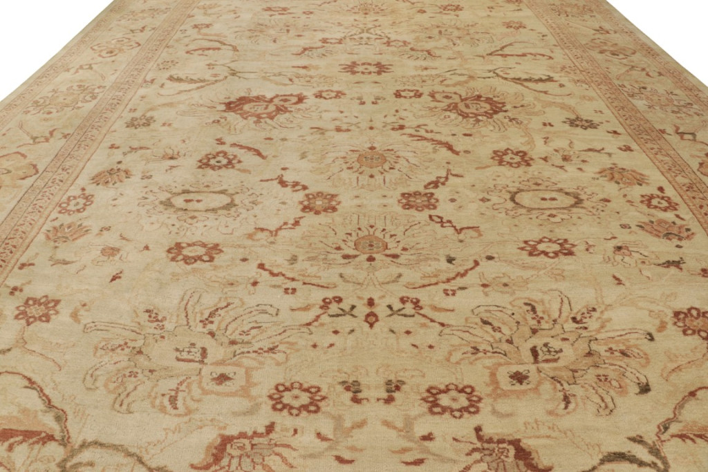 Oversized Antique Persian Sultanabad Floral Rug