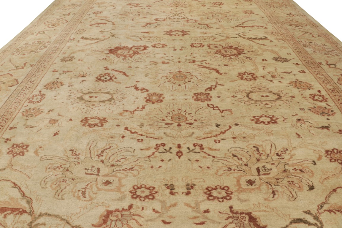 Oversized Antique Persian Sultanabad Floral Rug
