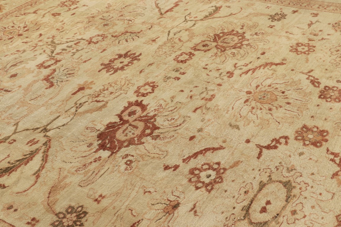 Oversized Antique Persian Sultanabad Floral Rug