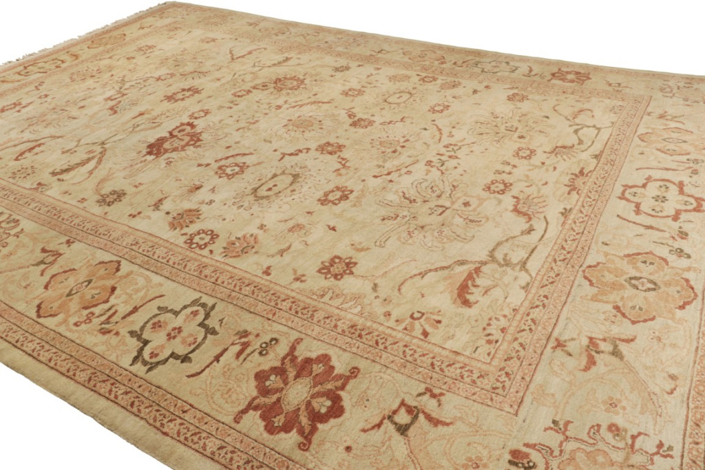 Oversized Antique Persian Sultanabad Floral Rug