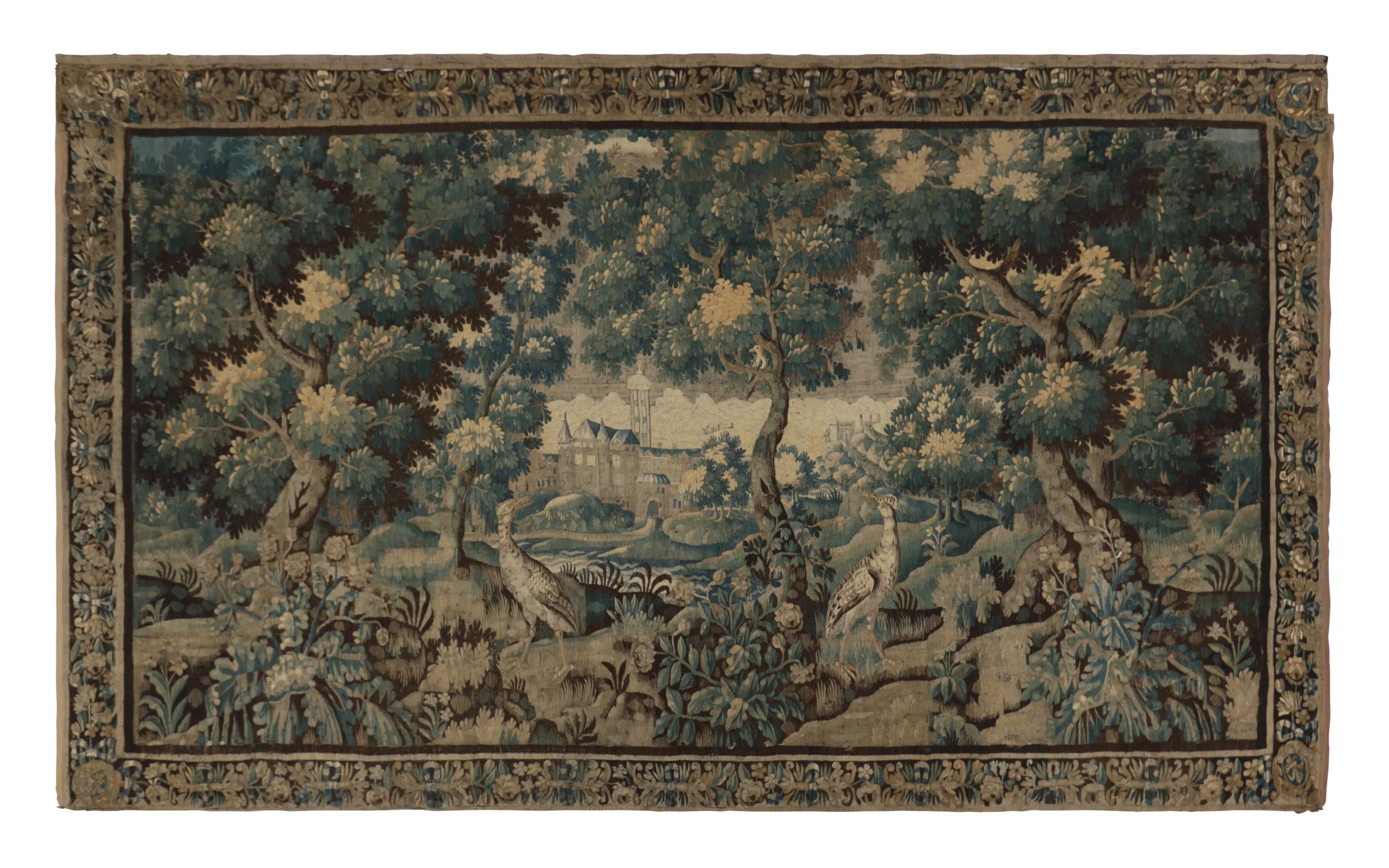 Antique French Needlepoint Tapestry