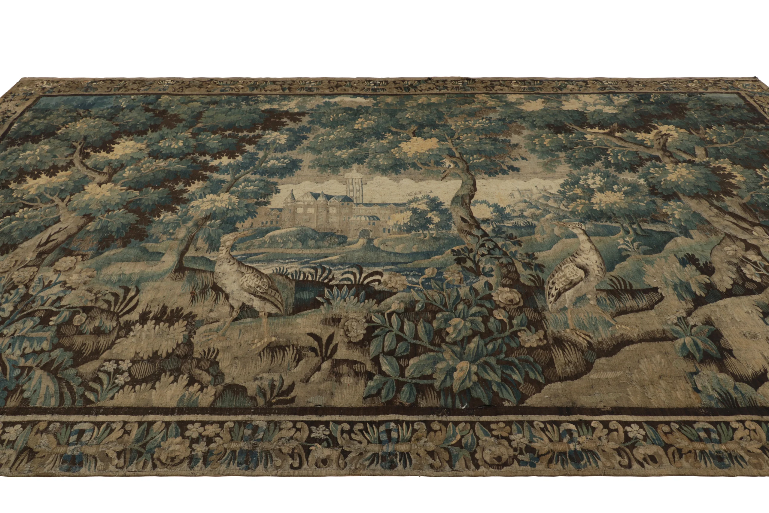 Antique French Needlepoint Tapestry