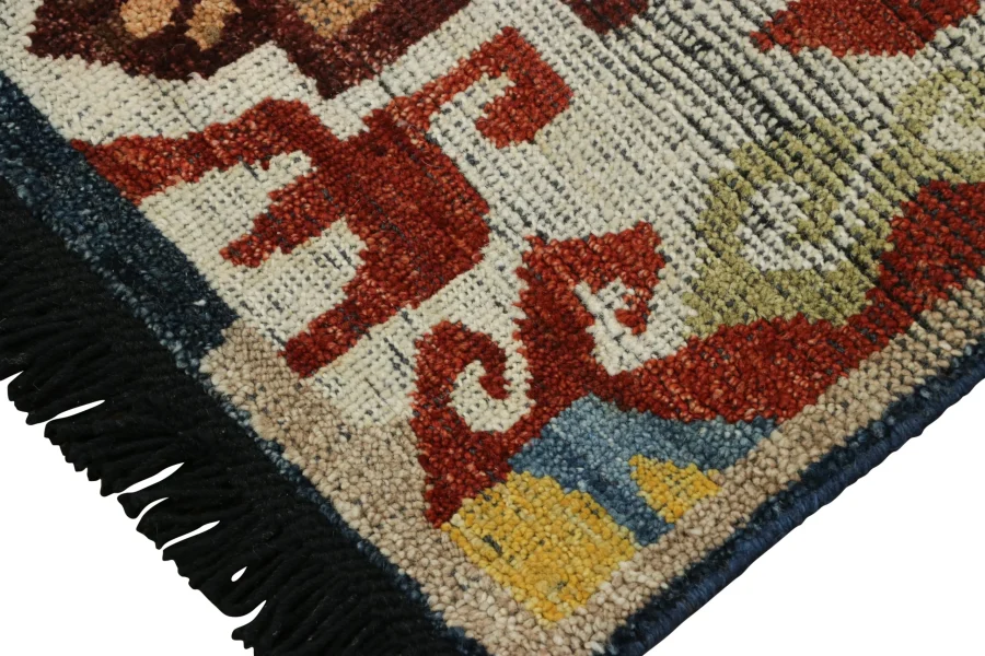 Modern Geometric Medallion Rug