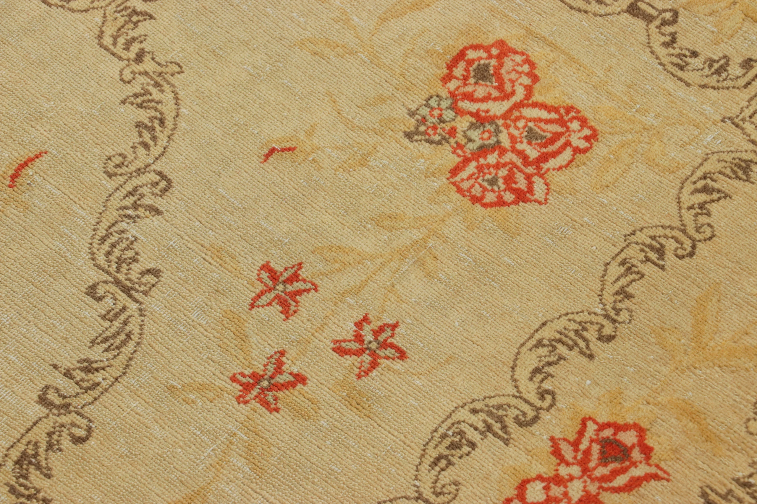 Vintage Turkish Floral Rug