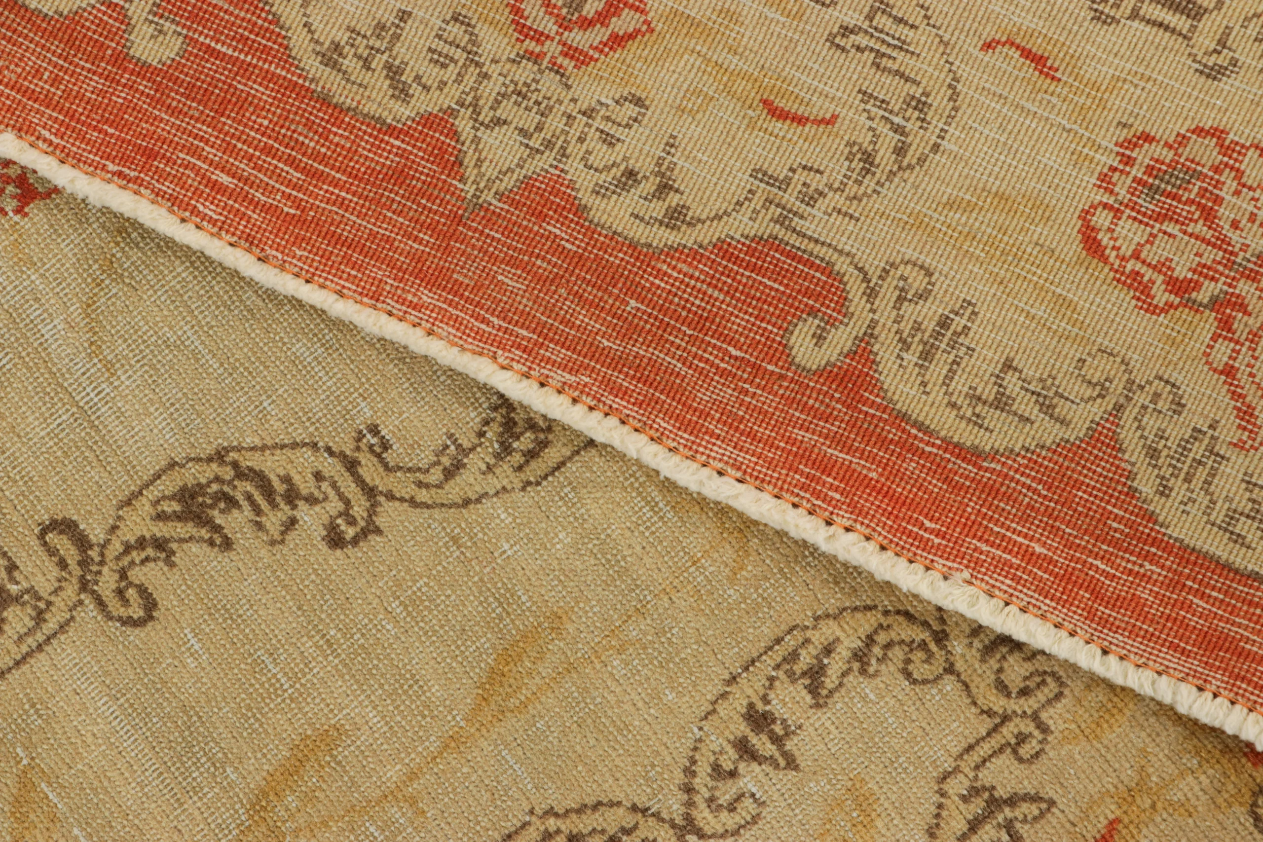 Vintage Turkish Floral Rug