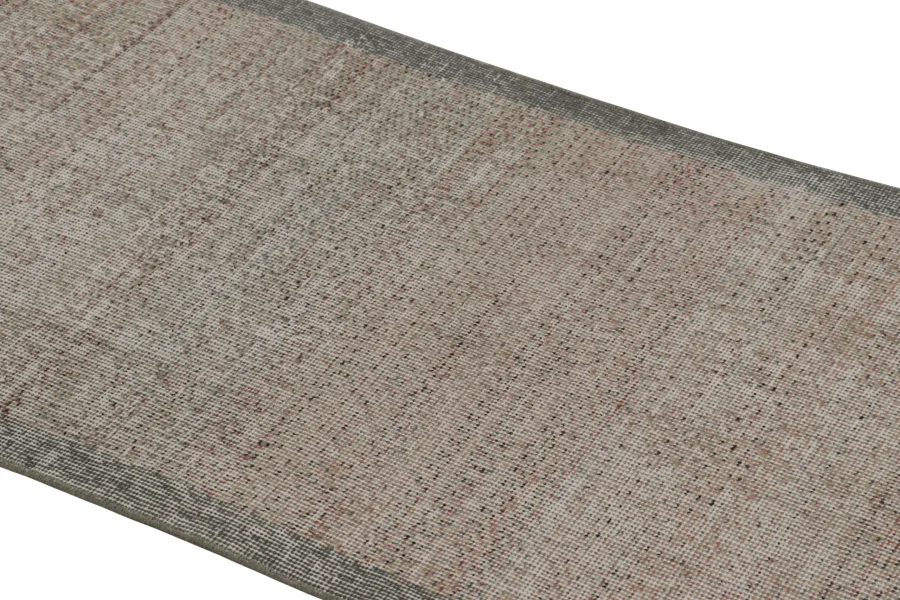 Vintage Turkish Solid Runner Rug