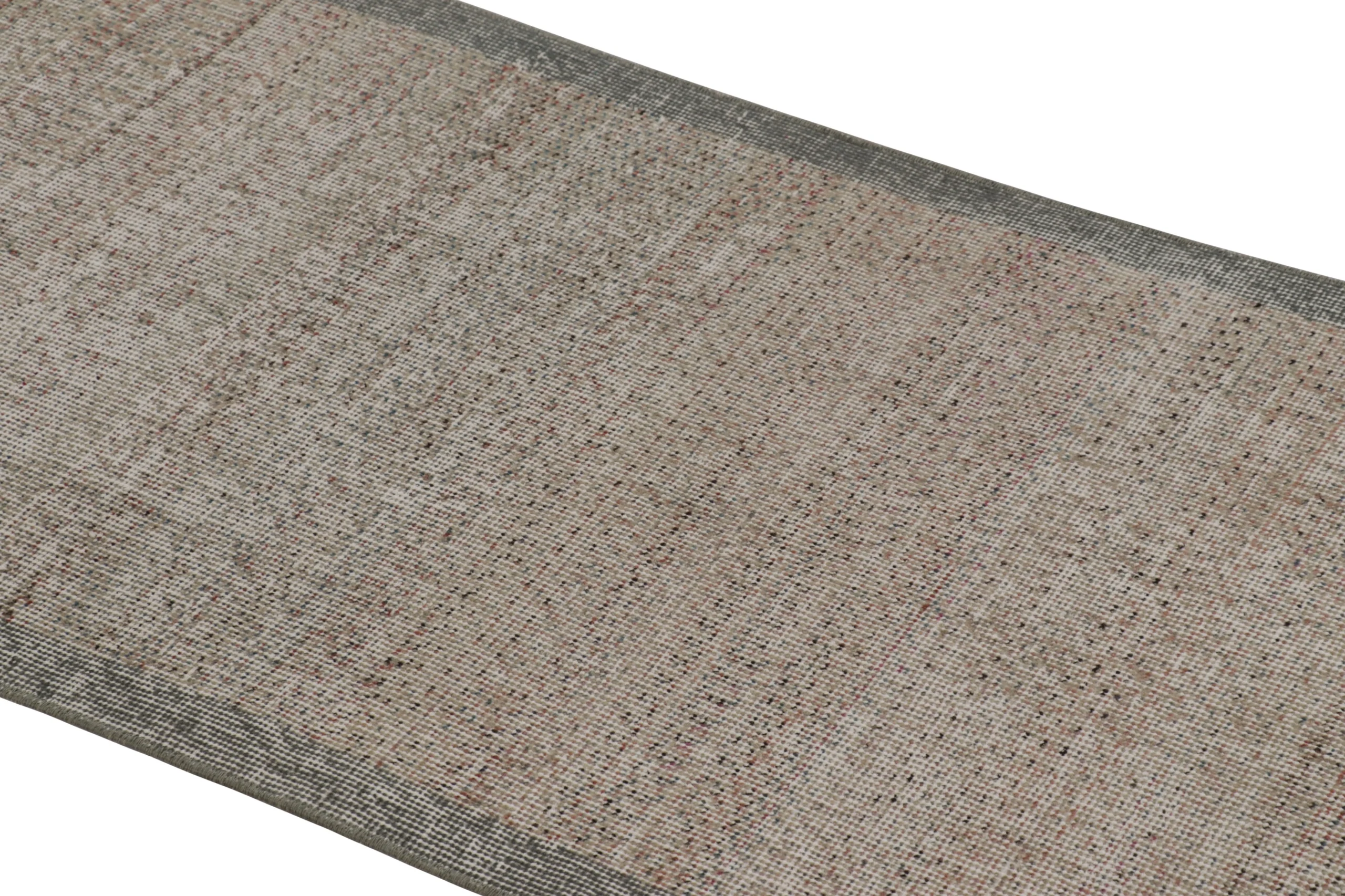 Vintage Turkish Solid Runner Rug