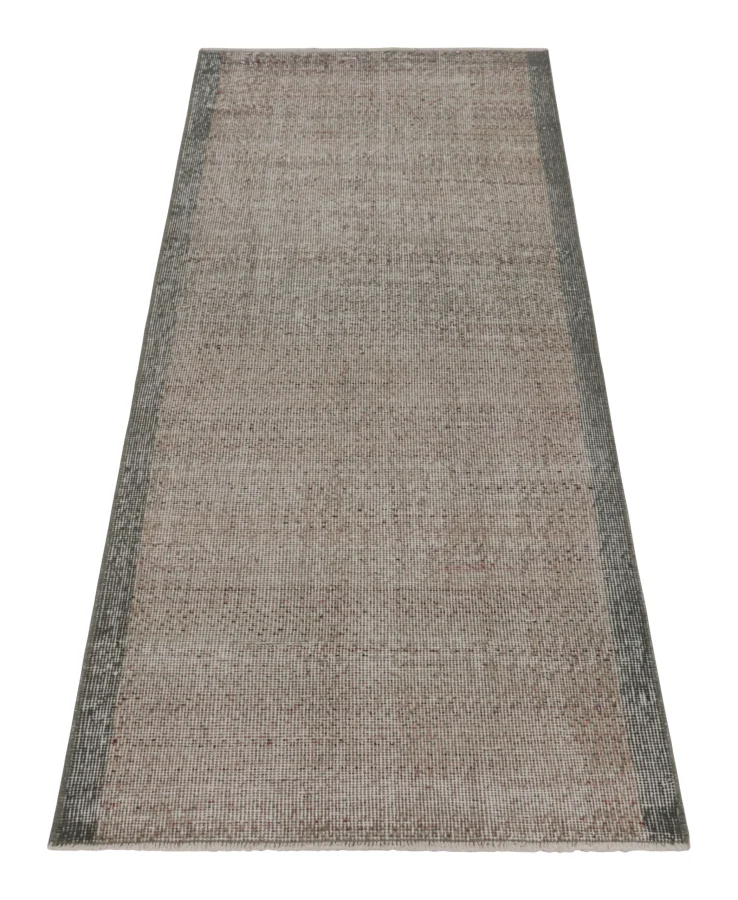 Vintage Turkish Solid Runner Rug