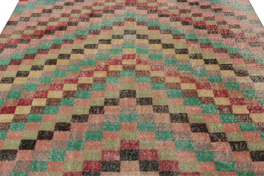 Vintage Turkish Distressed Rug