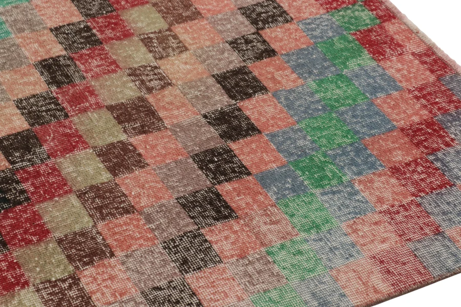 Vintage Turkish Distressed Rug