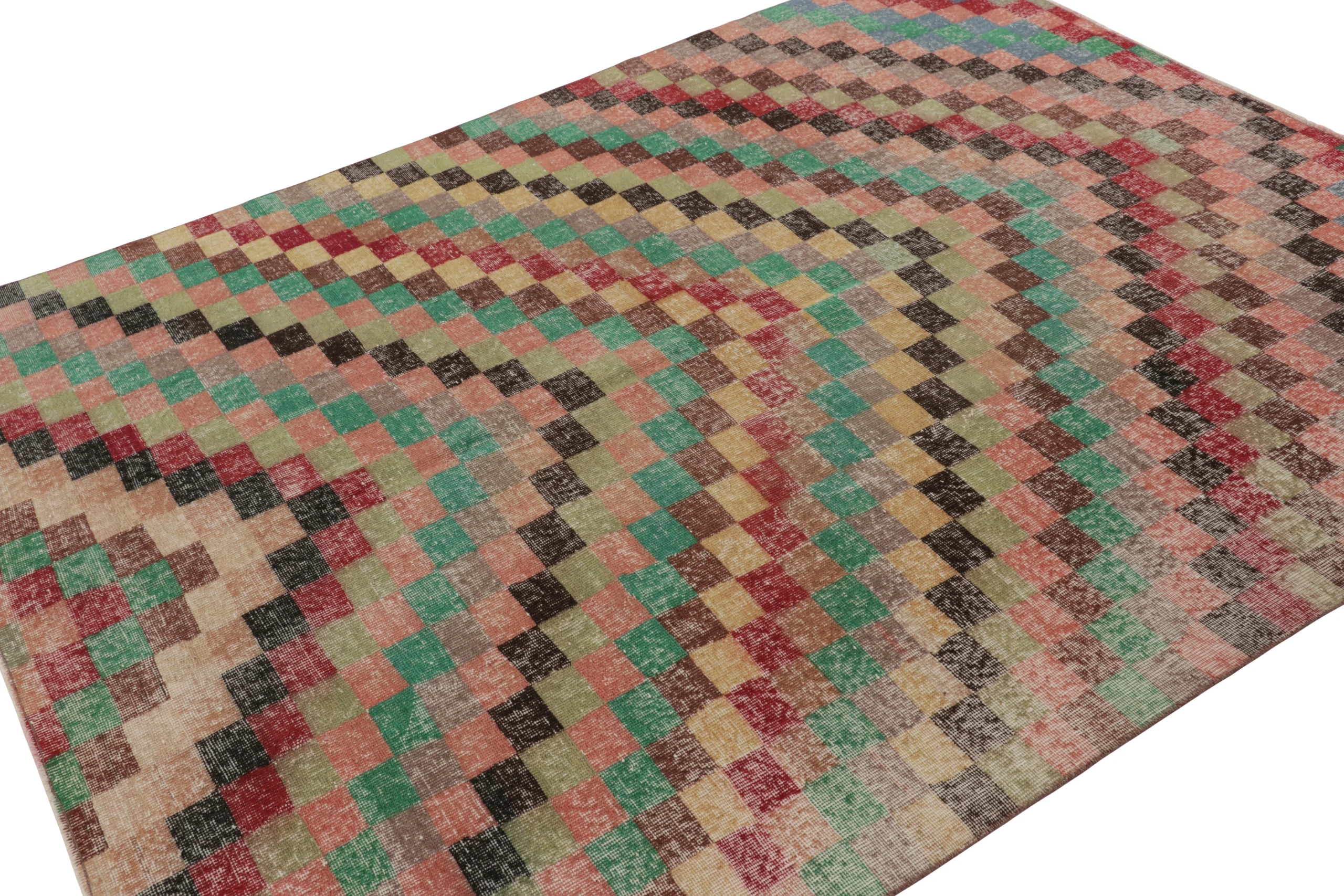 Vintage Turkish Distressed Rug