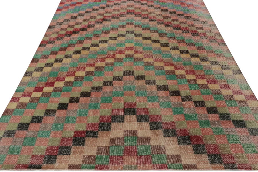 Vintage Turkish Distressed Rug