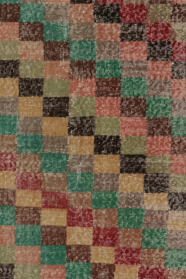 Vintage Turkish Distressed Rug