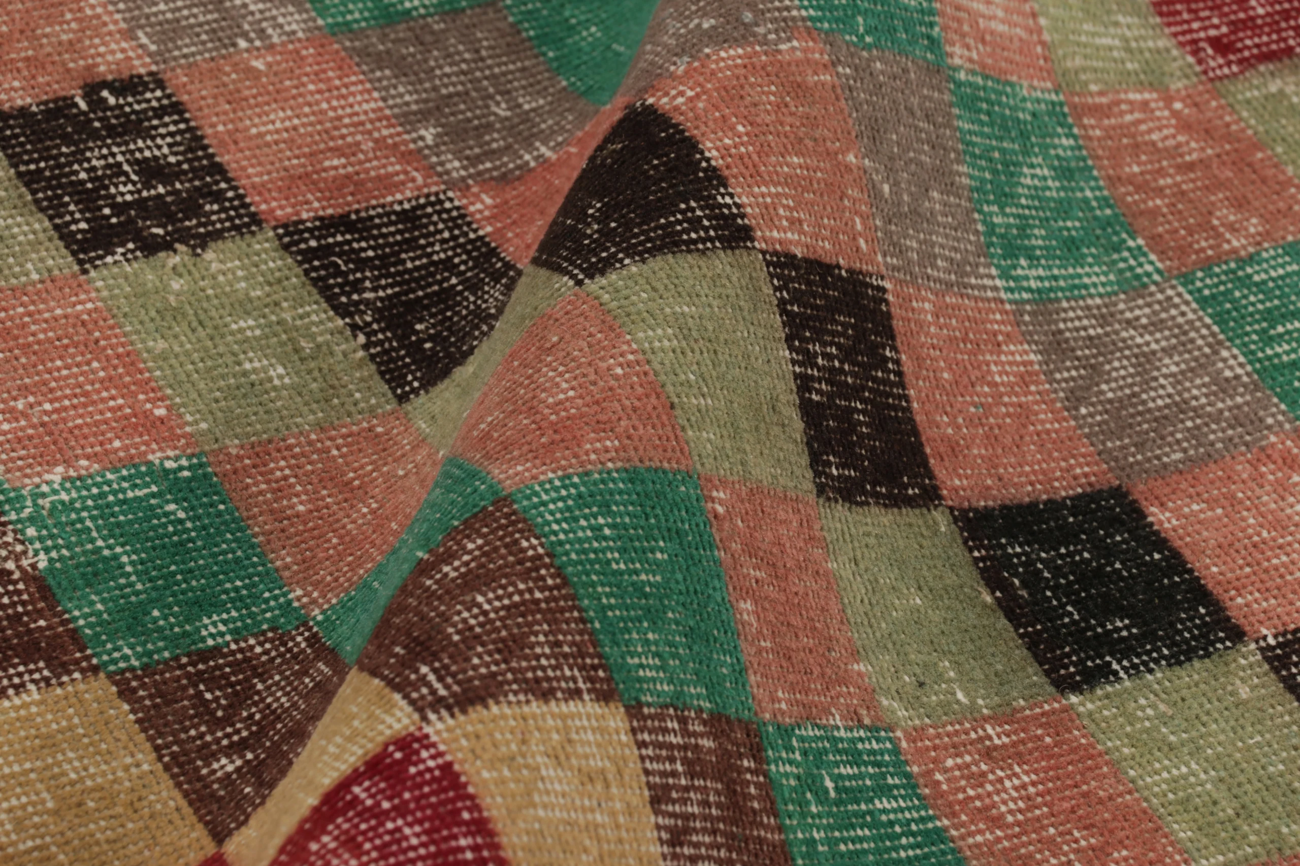 Vintage Turkish Distressed Rug