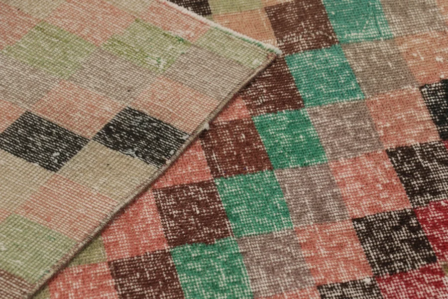 Vintage Turkish Distressed Rug
