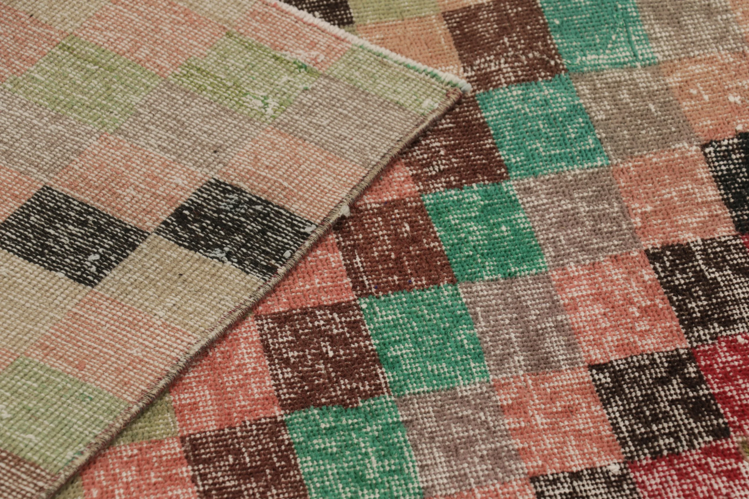 Vintage Turkish Distressed Rug