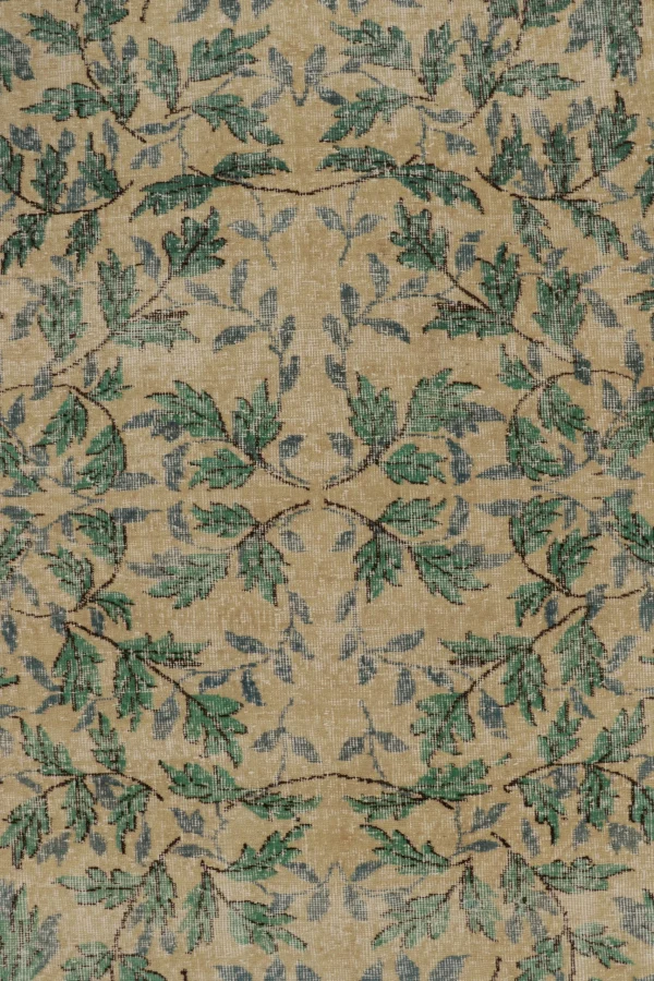 Vintage Zeki Müren Floral Rug