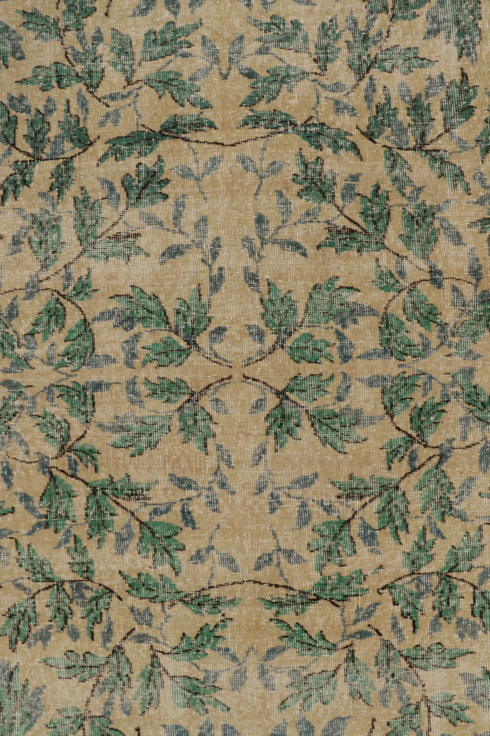 Vintage Zeki Müren Floral Rug