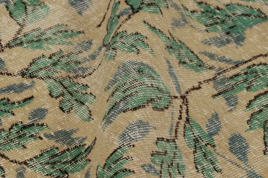 Vintage Zeki Müren Floral Rug