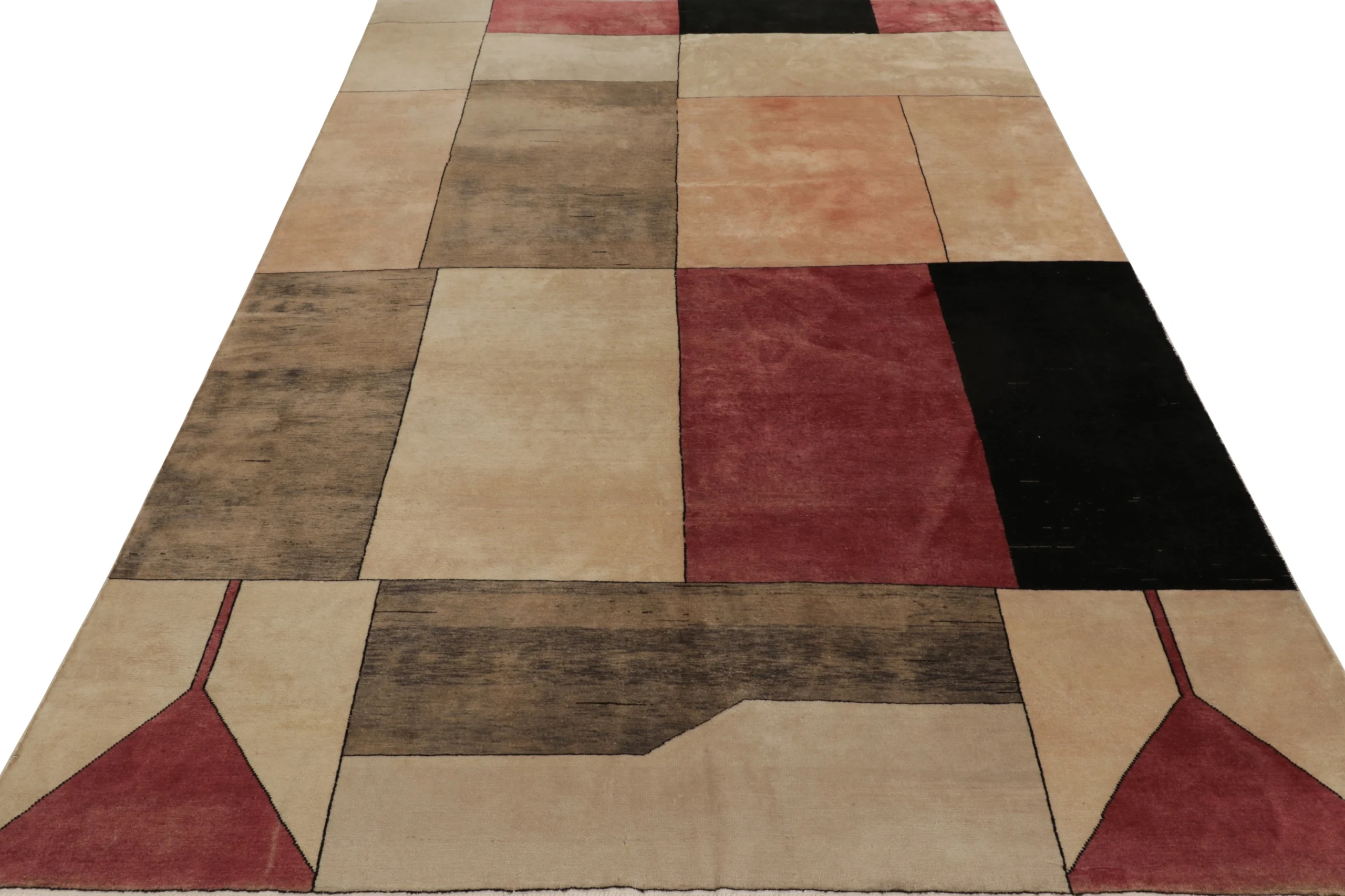 Vintage Zeki Müren Geometric Runner Rug