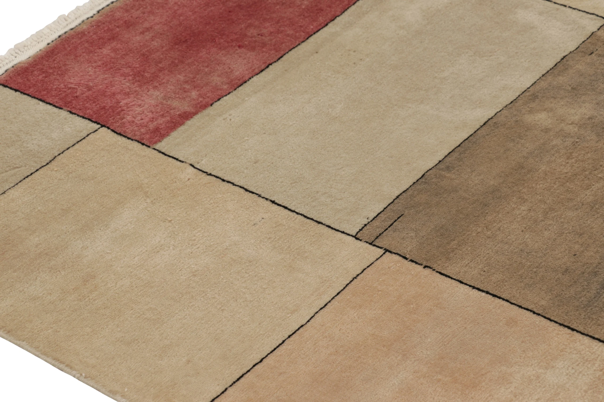 Vintage Zeki Müren Geometric Runner Rug