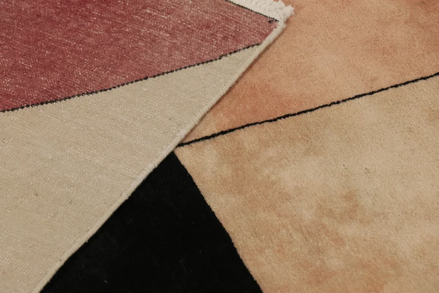 Vintage Zeki Müren Geometric Runner Rug