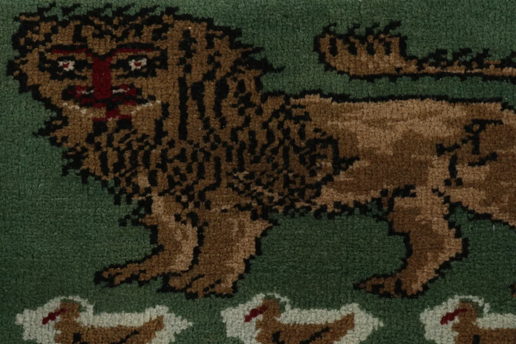 Vintage Gabbeh Pictorial Rug