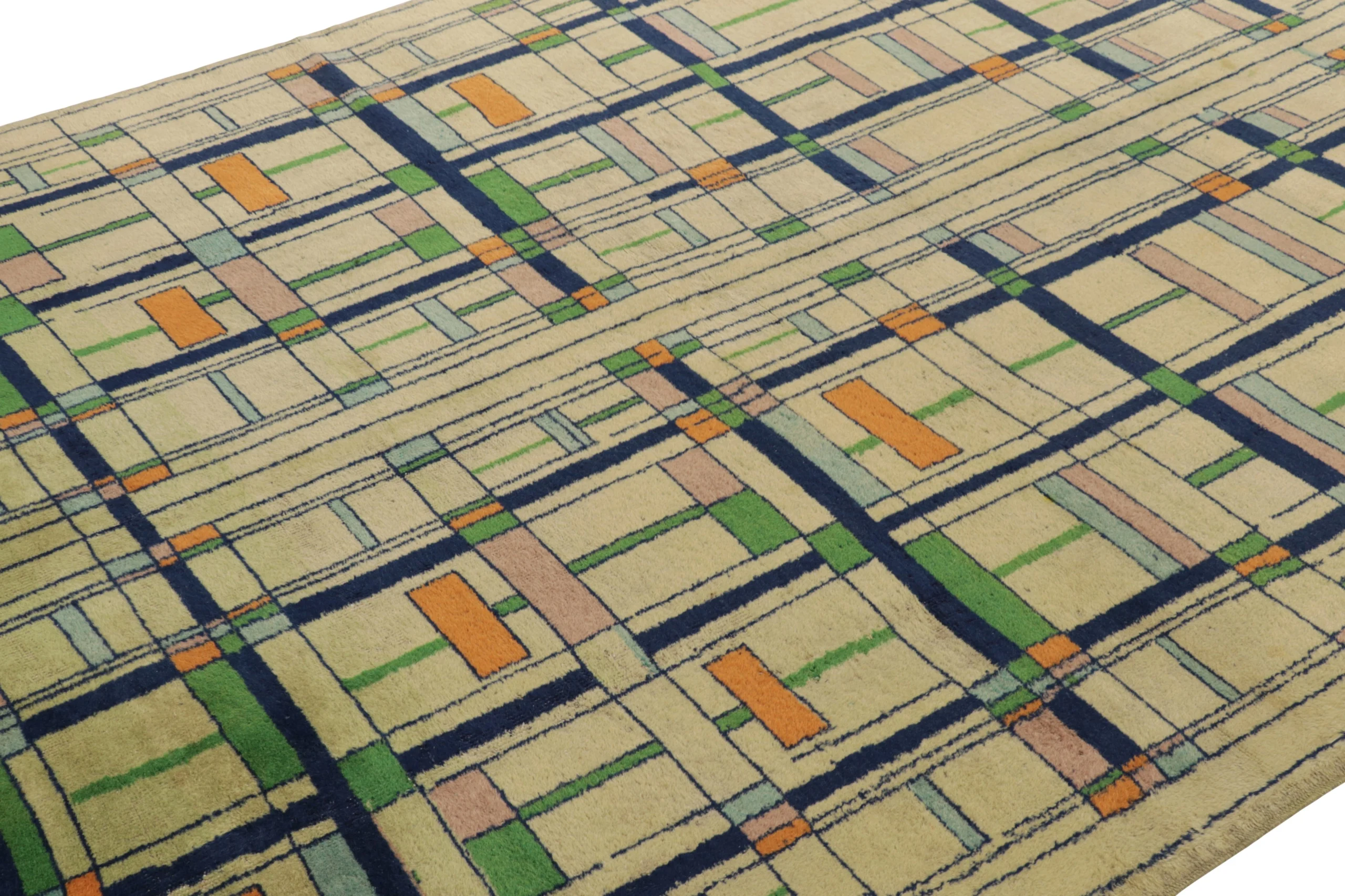 Vintage Zeki Müren Geometric Rug