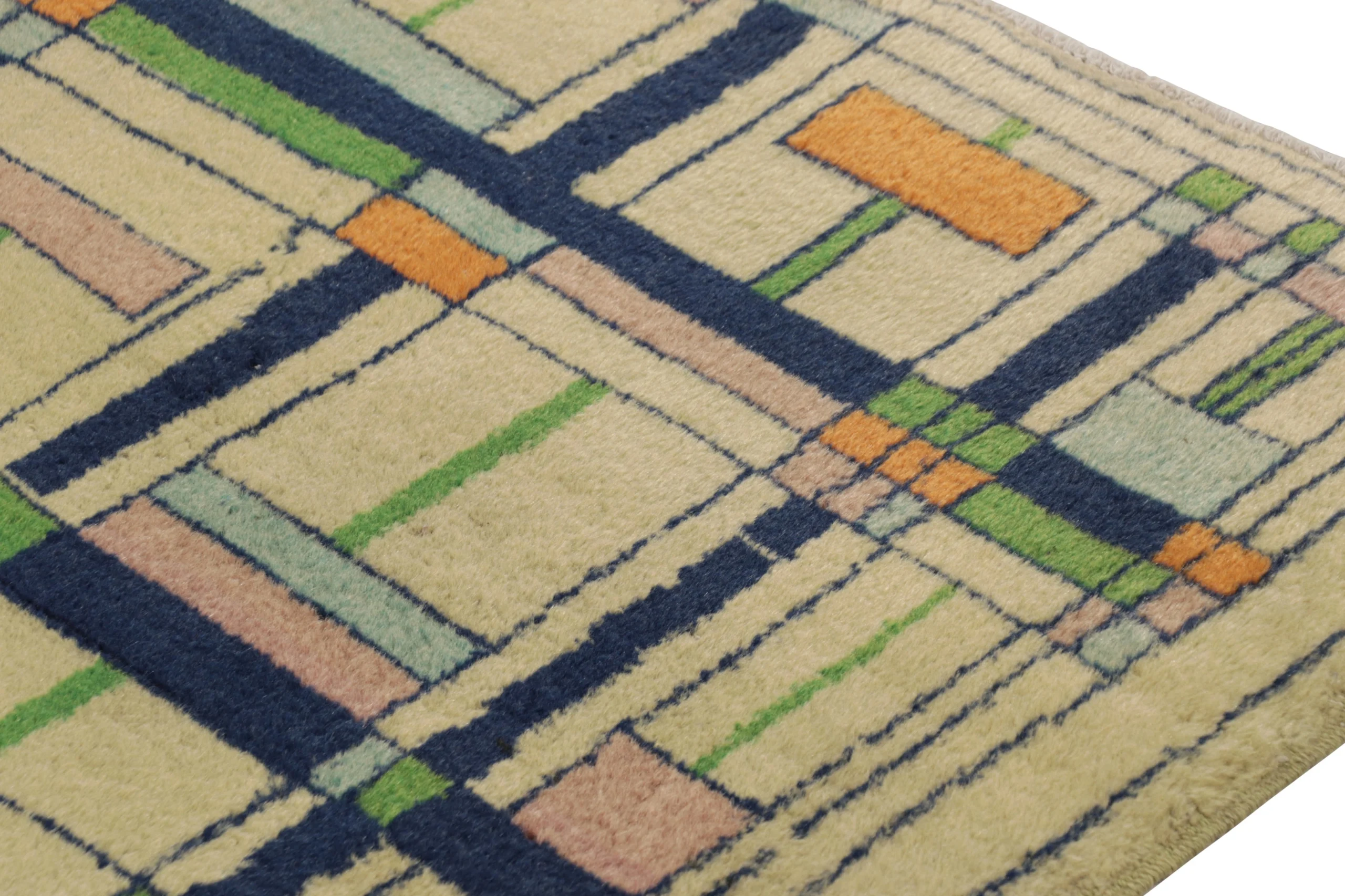 Vintage Zeki Müren Geometric Rug