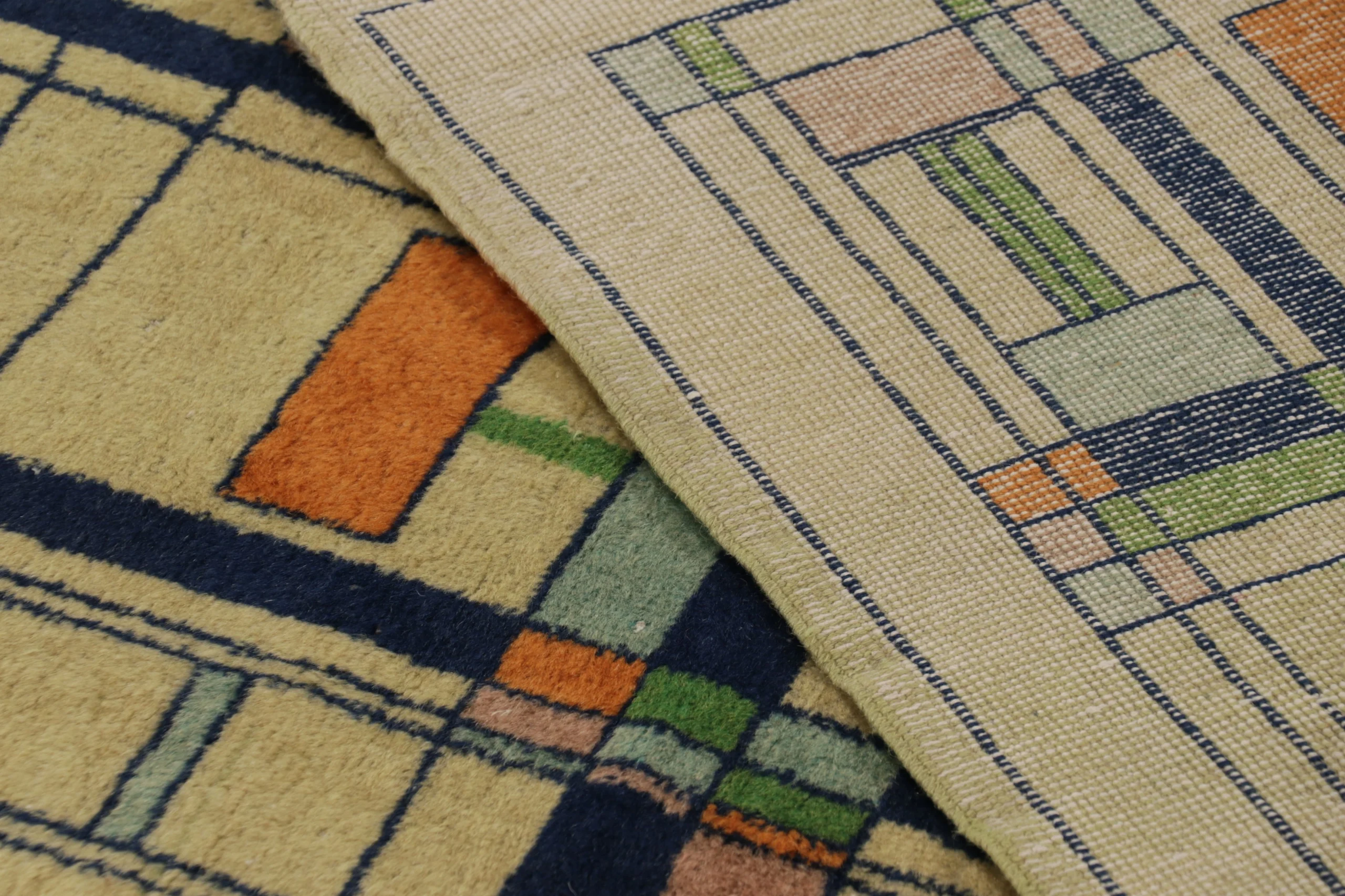 Vintage Zeki Müren Geometric Rug