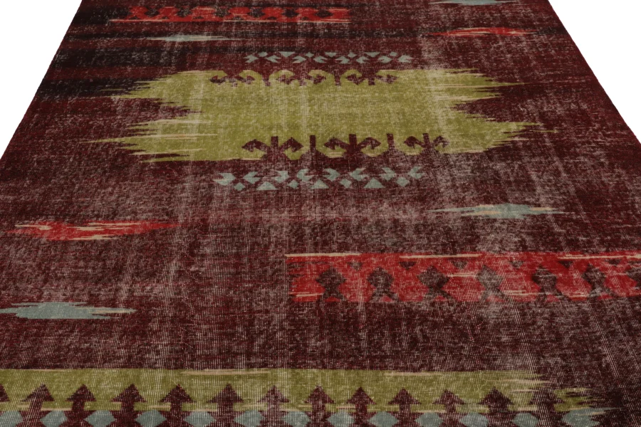 Vintage Zeki Müren Geometric Rug