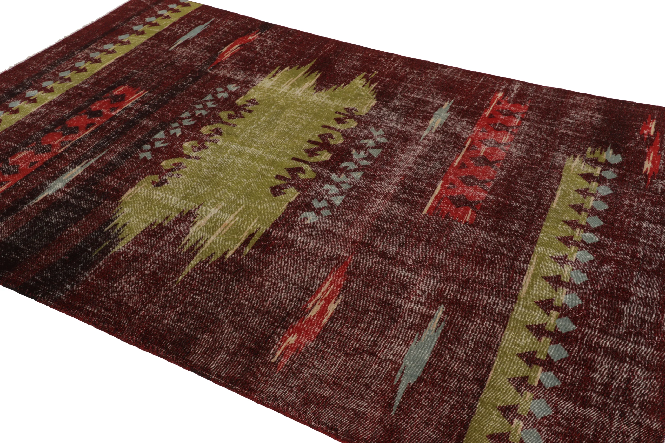 Vintage Zeki Müren Geometric Rug