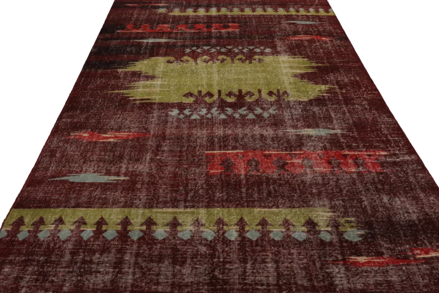 Vintage Zeki Müren Geometric Rug