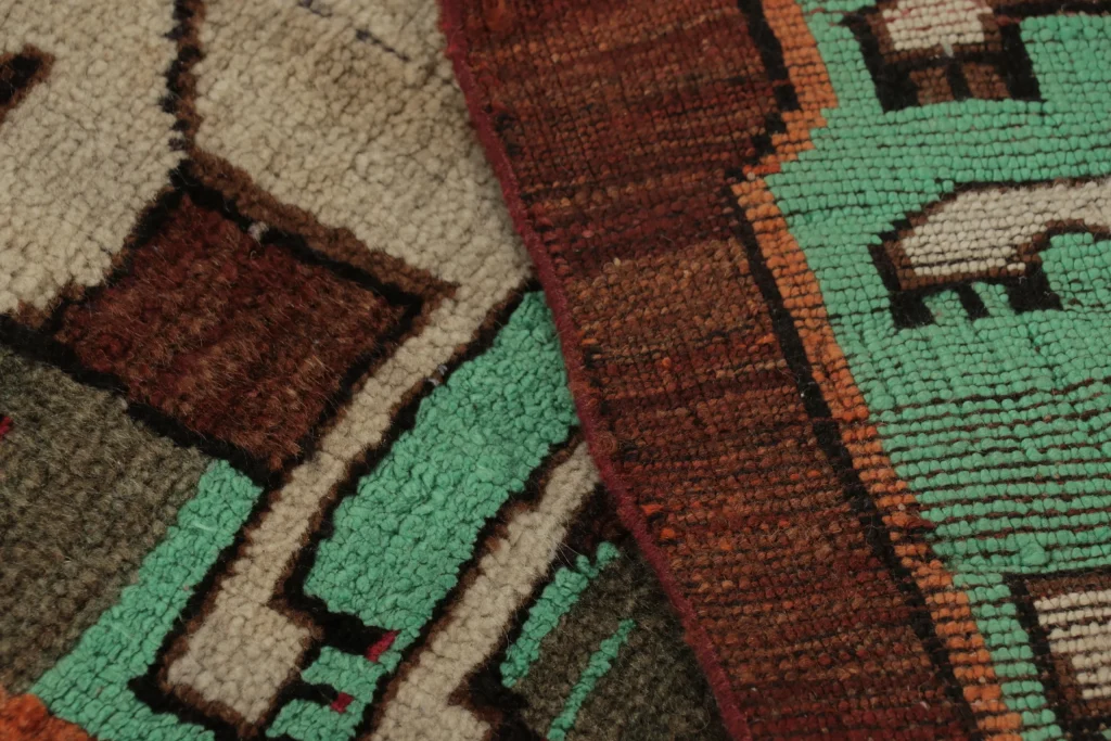 Vintage Gabbeh Pictorial Rug
