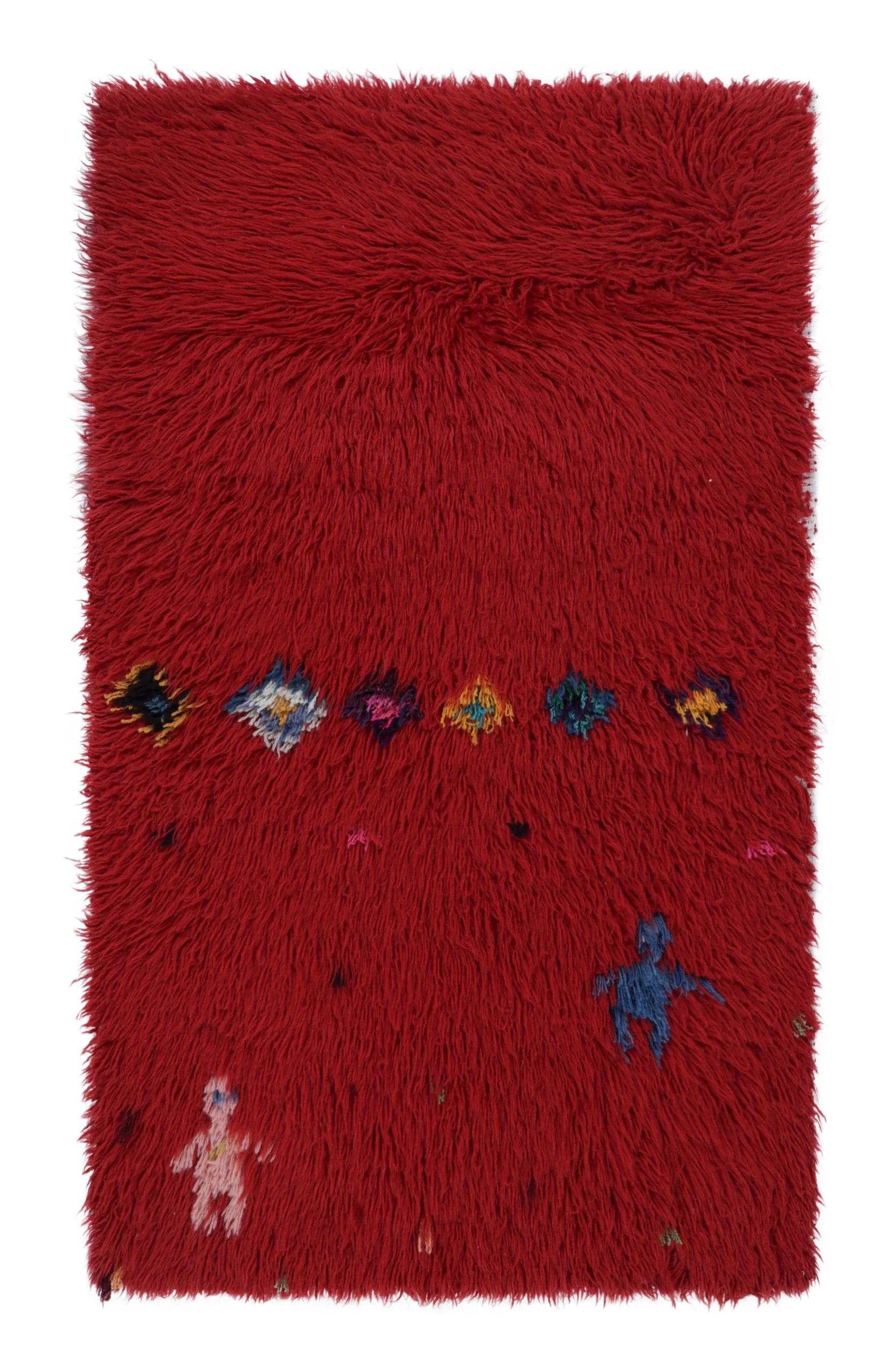 Vintage Tulu Geometric Runner Rug