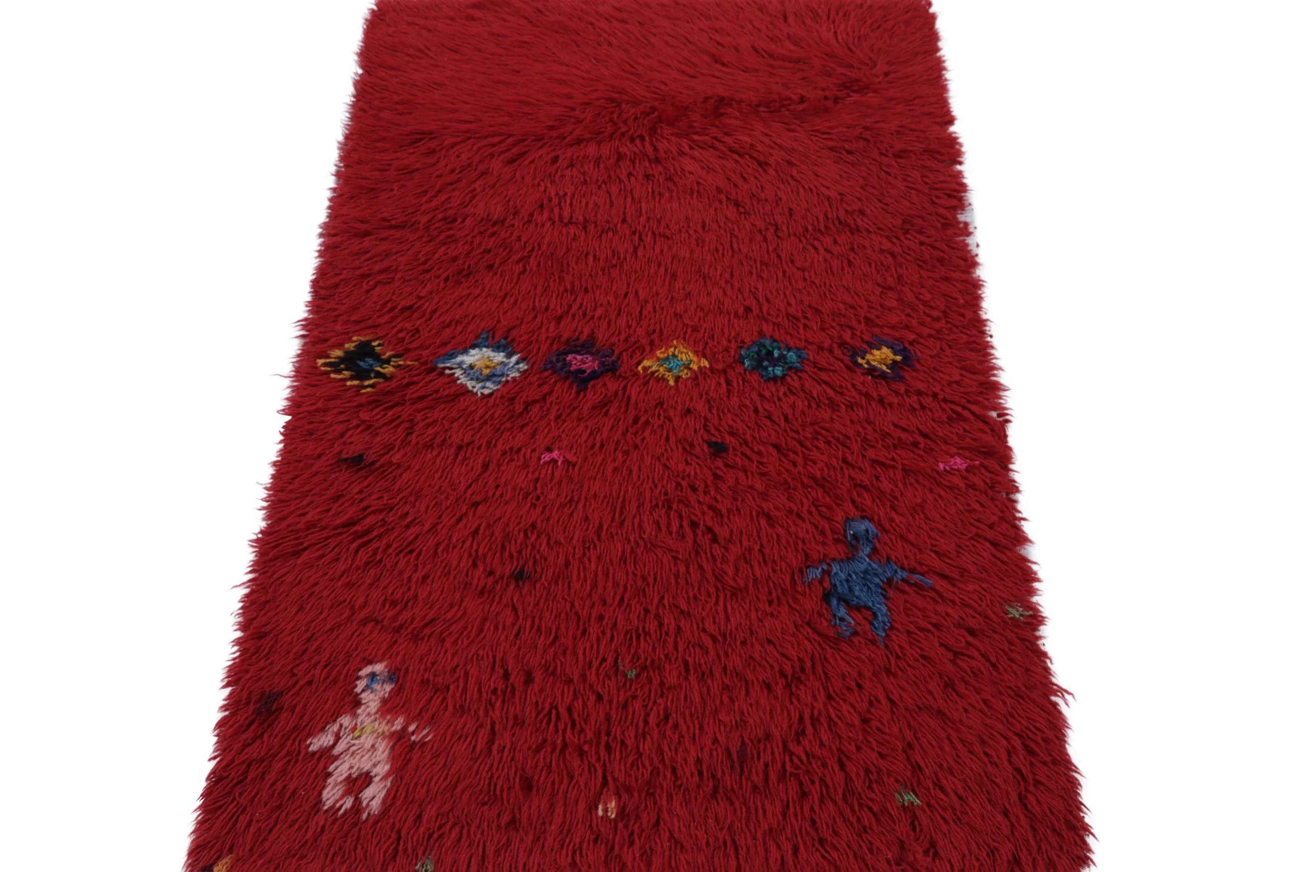 Vintage Tulu Geometric Runner Rug